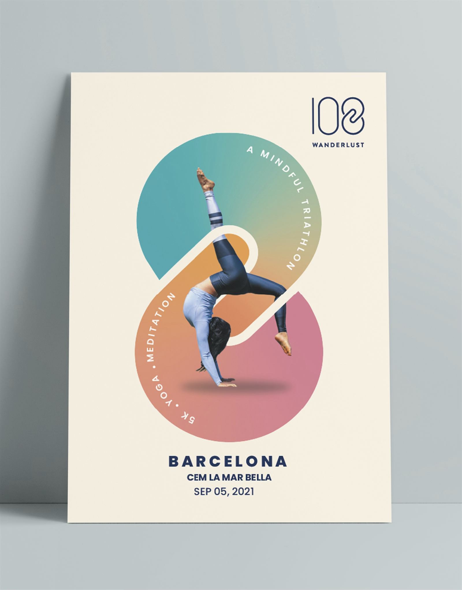 Cartel de identidad visual del proyecto 108 Wanderlust